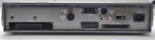 Philips VG8235 MSX2 computer, back side